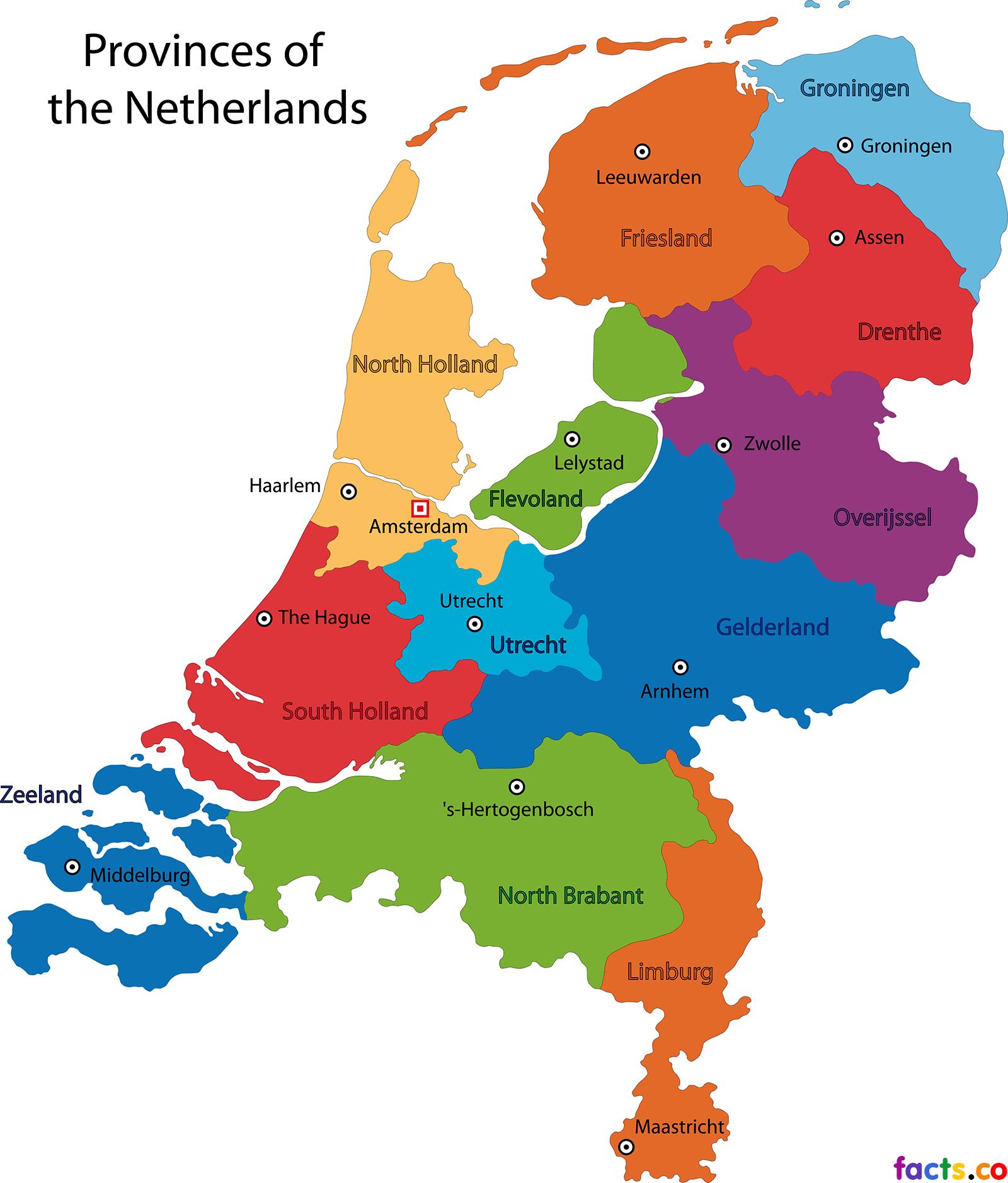Países bajos estados de mapa - Holanda estados (el mapa de ...
