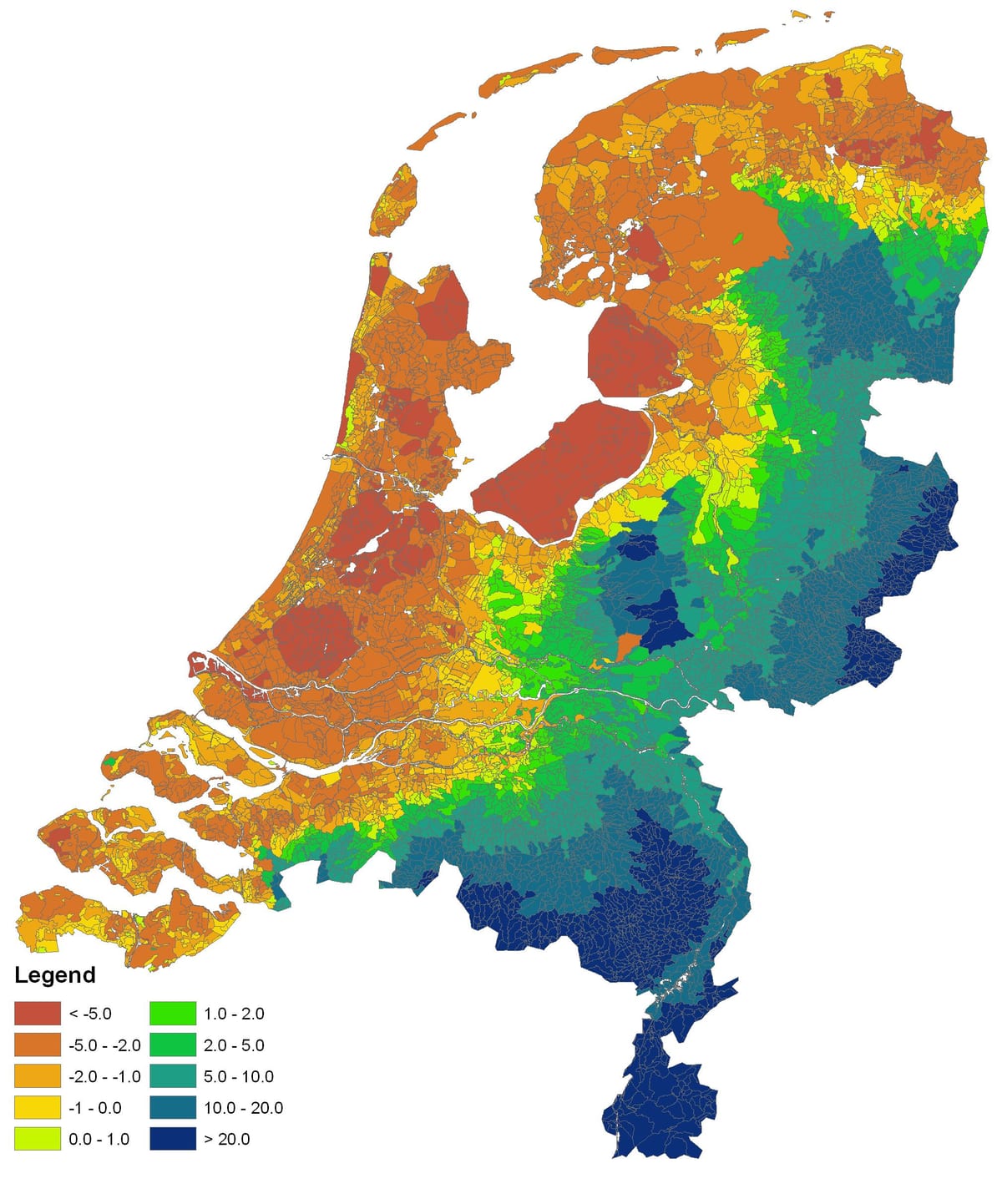 Holanda mapa climático