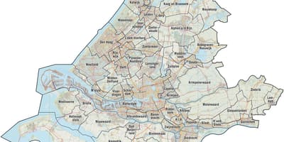 Mapa de Holanda del sur