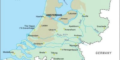 Holanda mapa del río