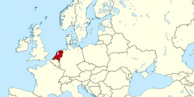 Mapa de Europa países Bajos