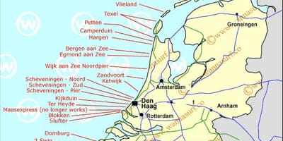 Holanda playa mapa